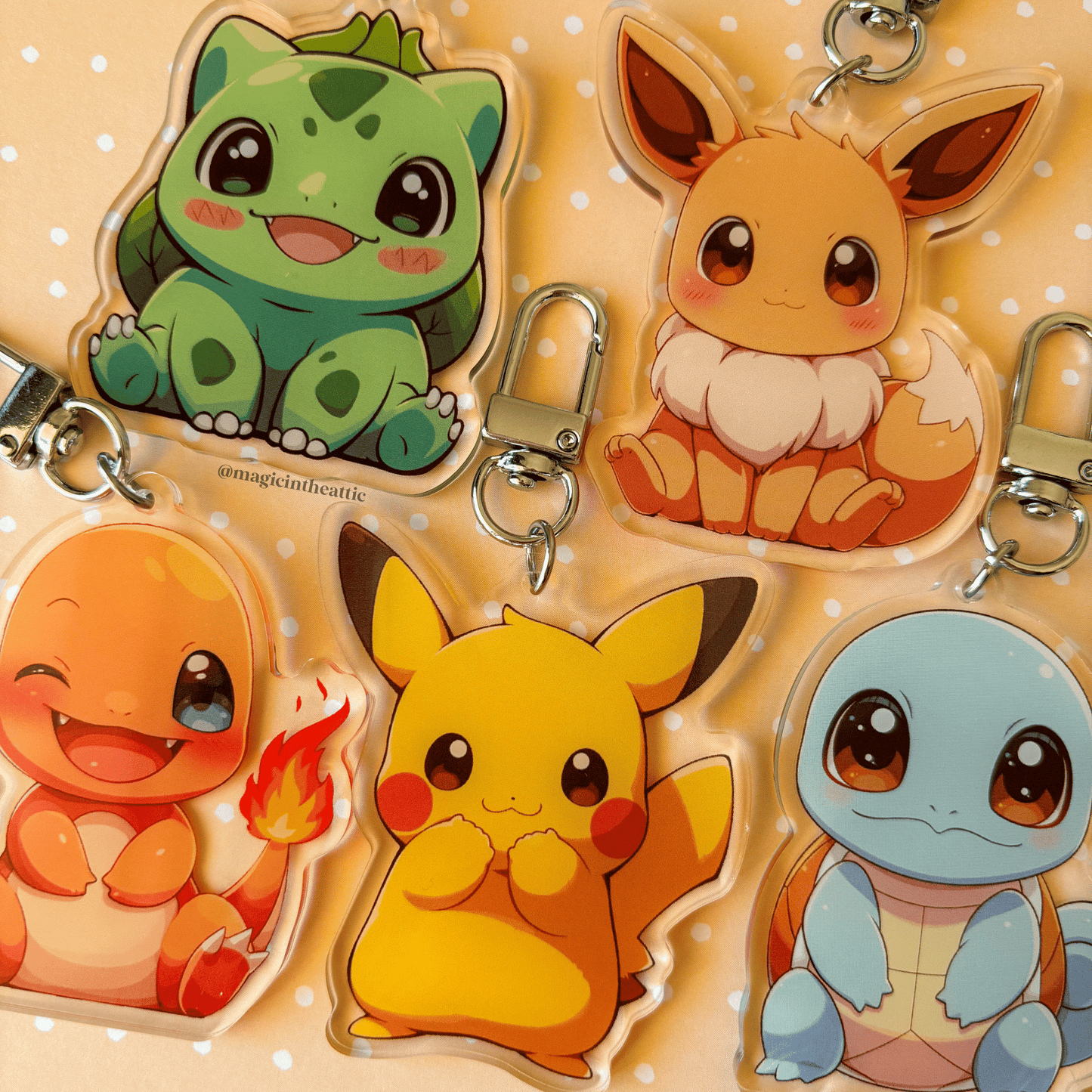 Llavero Pokémon Iniciales - Pokémon