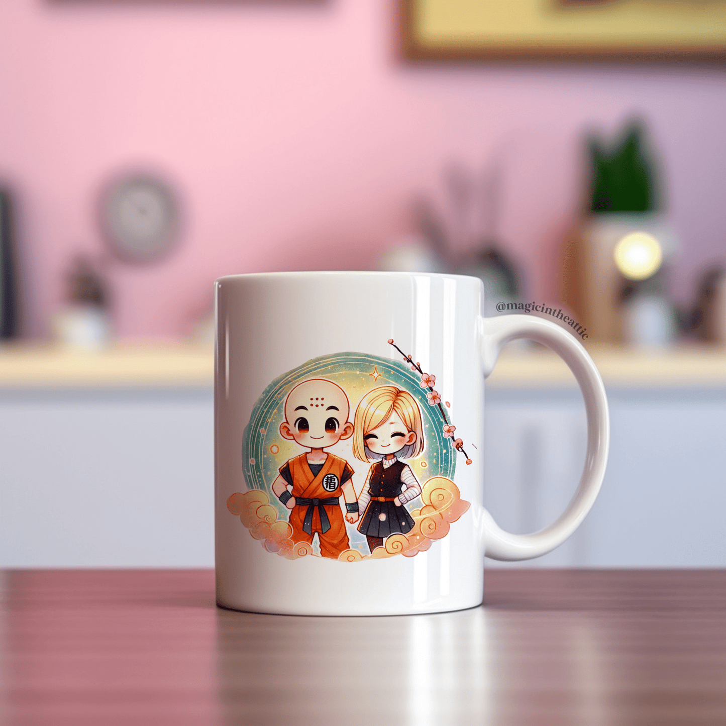 Taza Krilin & A18 - Dragon Ball