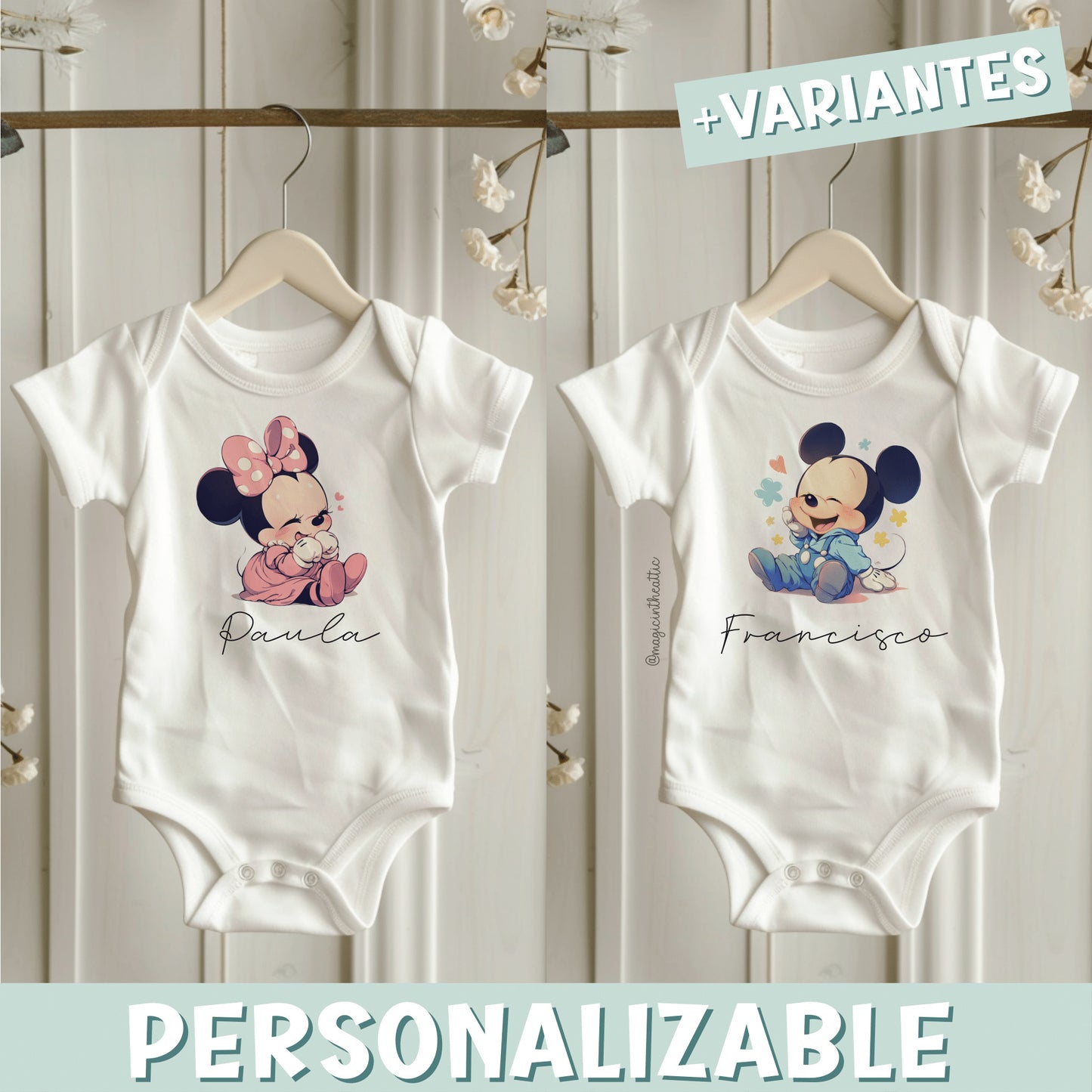 Body Bebé Disney Mickey & Friends