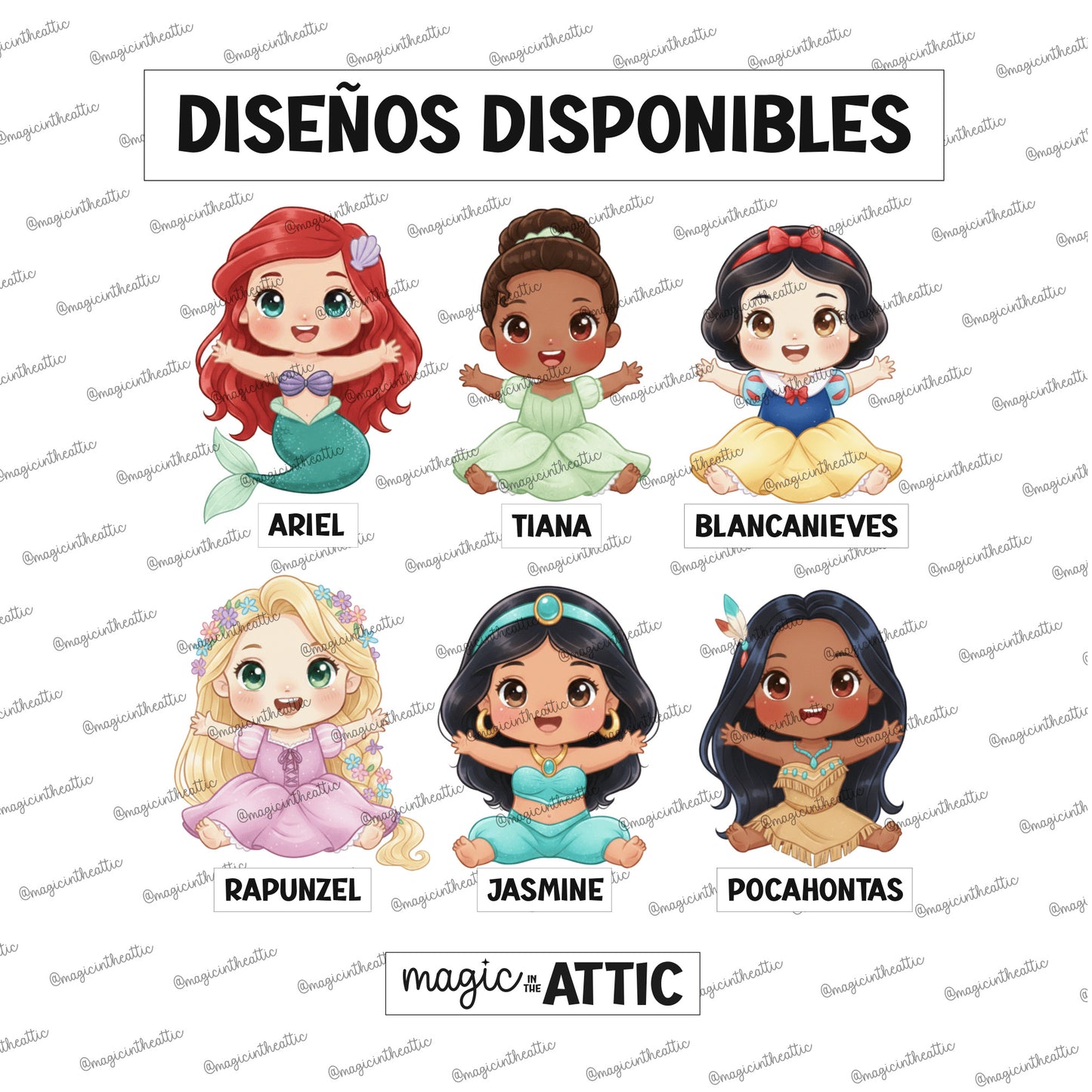 Body Bebé Disney Princesas