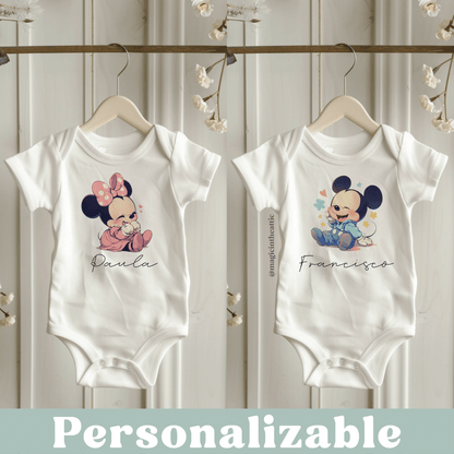 Body Bebé Mickey & Minnie - Disney