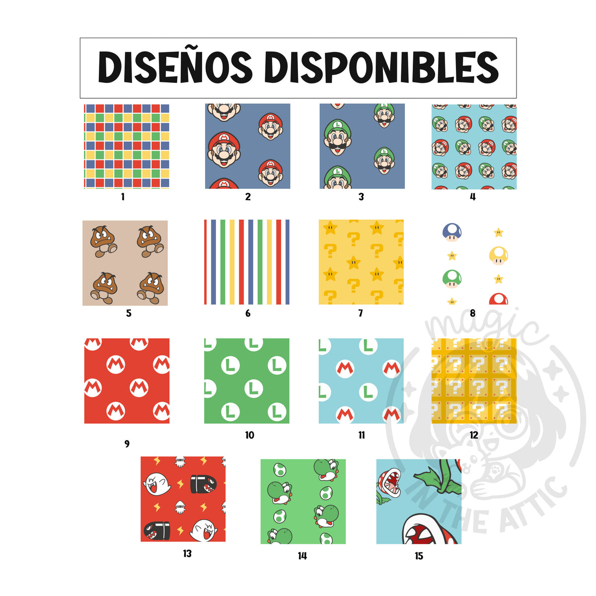 Letra Decorativa Madera Super Mario Personalizada