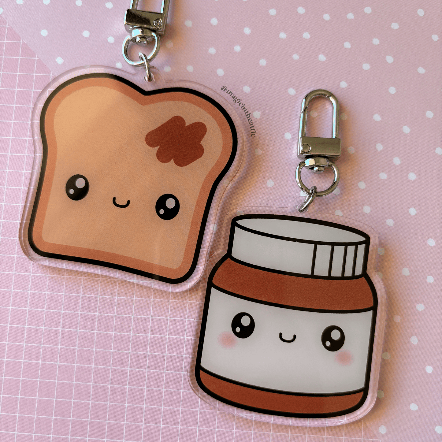 Nutella Couples Keychain