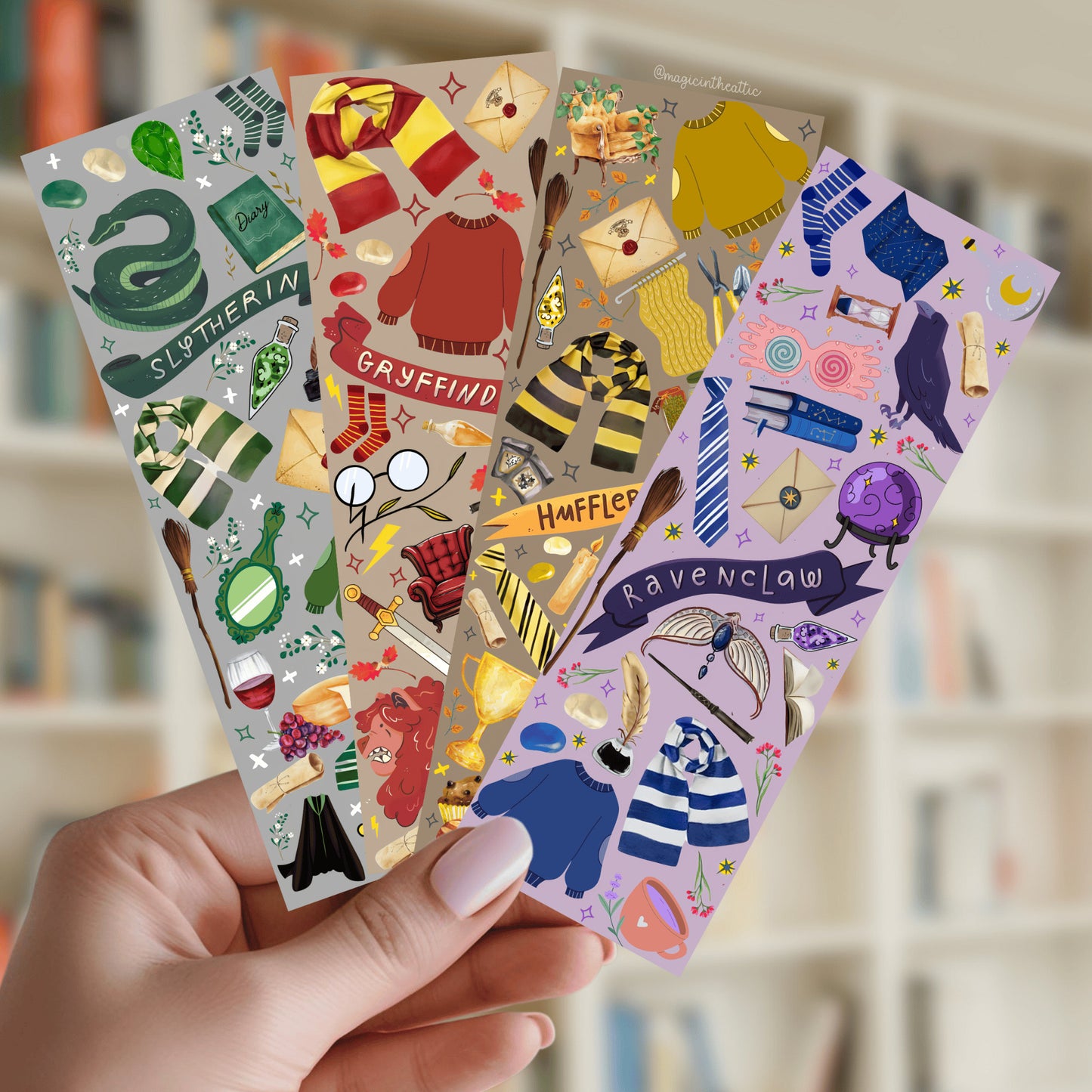 Marcapáginas Harry Potter Casas Hogwarts