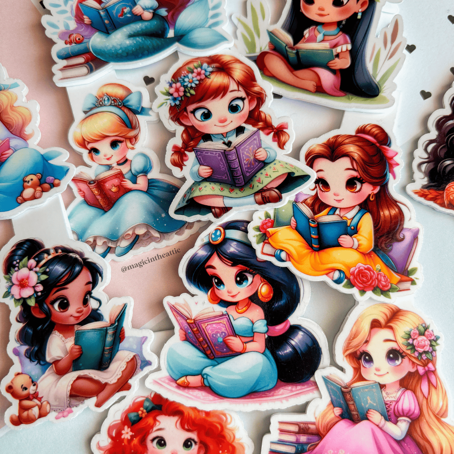 Marcapáginas Princesas Leyendo - Disney