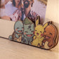 Marco de fotos Pokémon personalizado en primer plano mostrando detalle de personajes recortados en madera