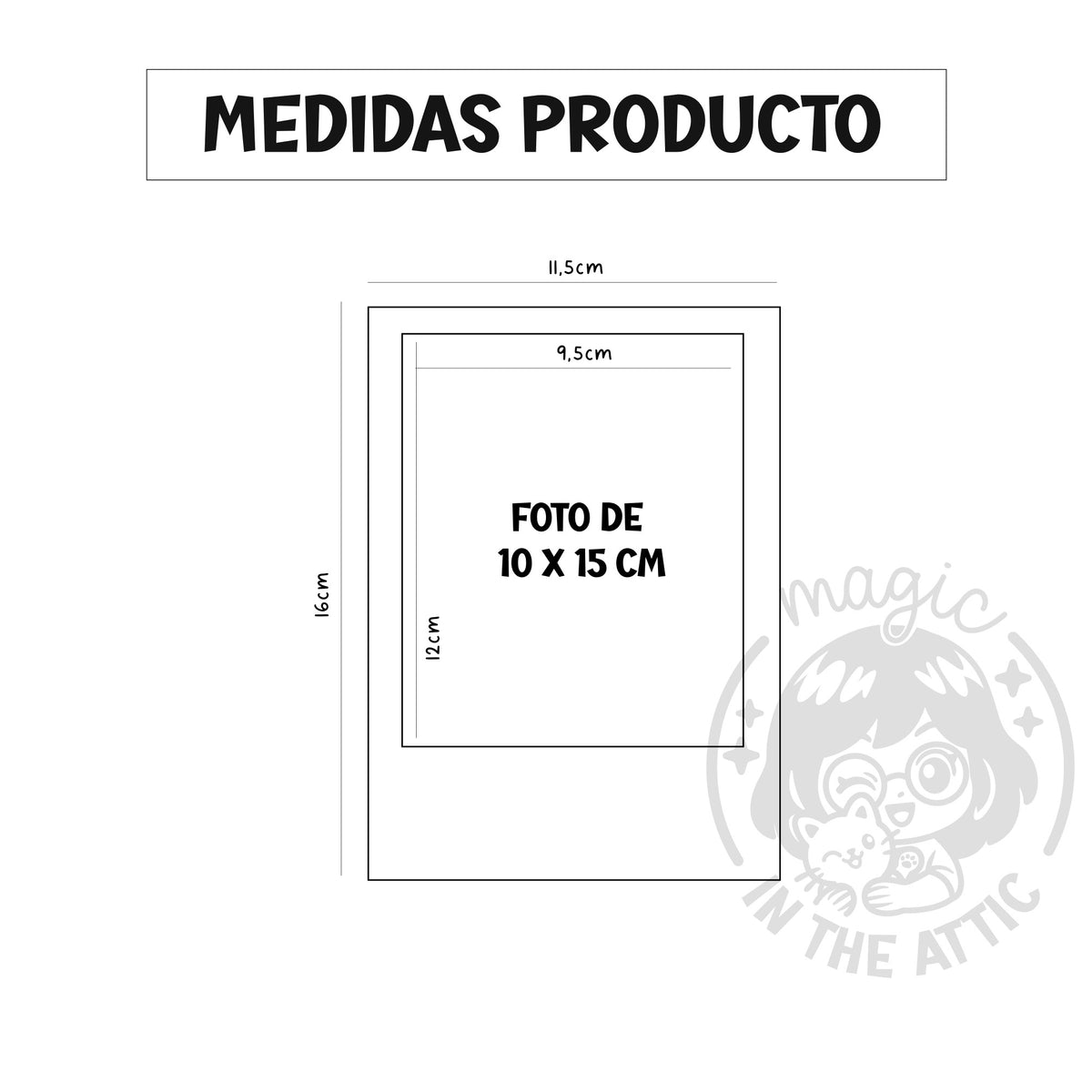 Marco de Fotos Madera Polaroid + Frase Personalizado