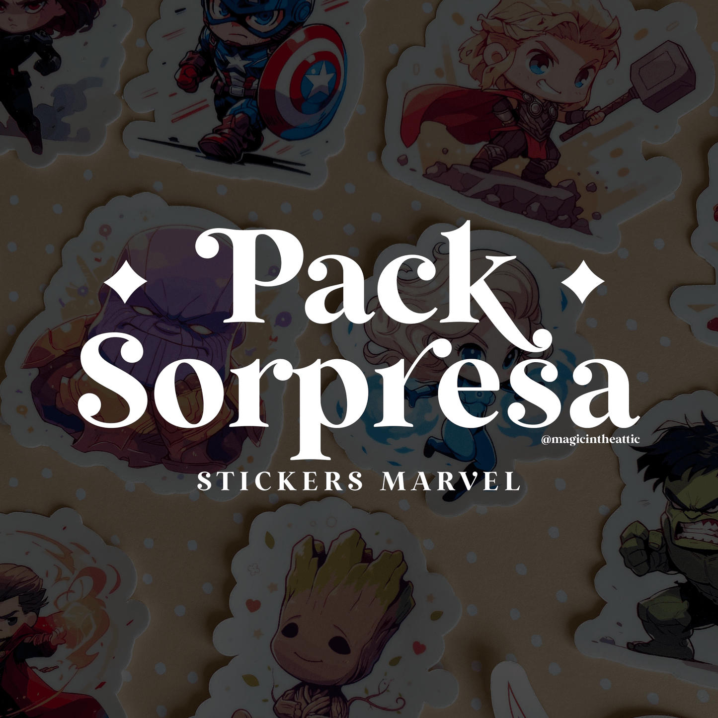 Pack Sorpresa Stickers Marvel