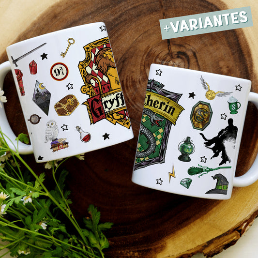 Taza Harry Potter Iconos Casas Hogwarts