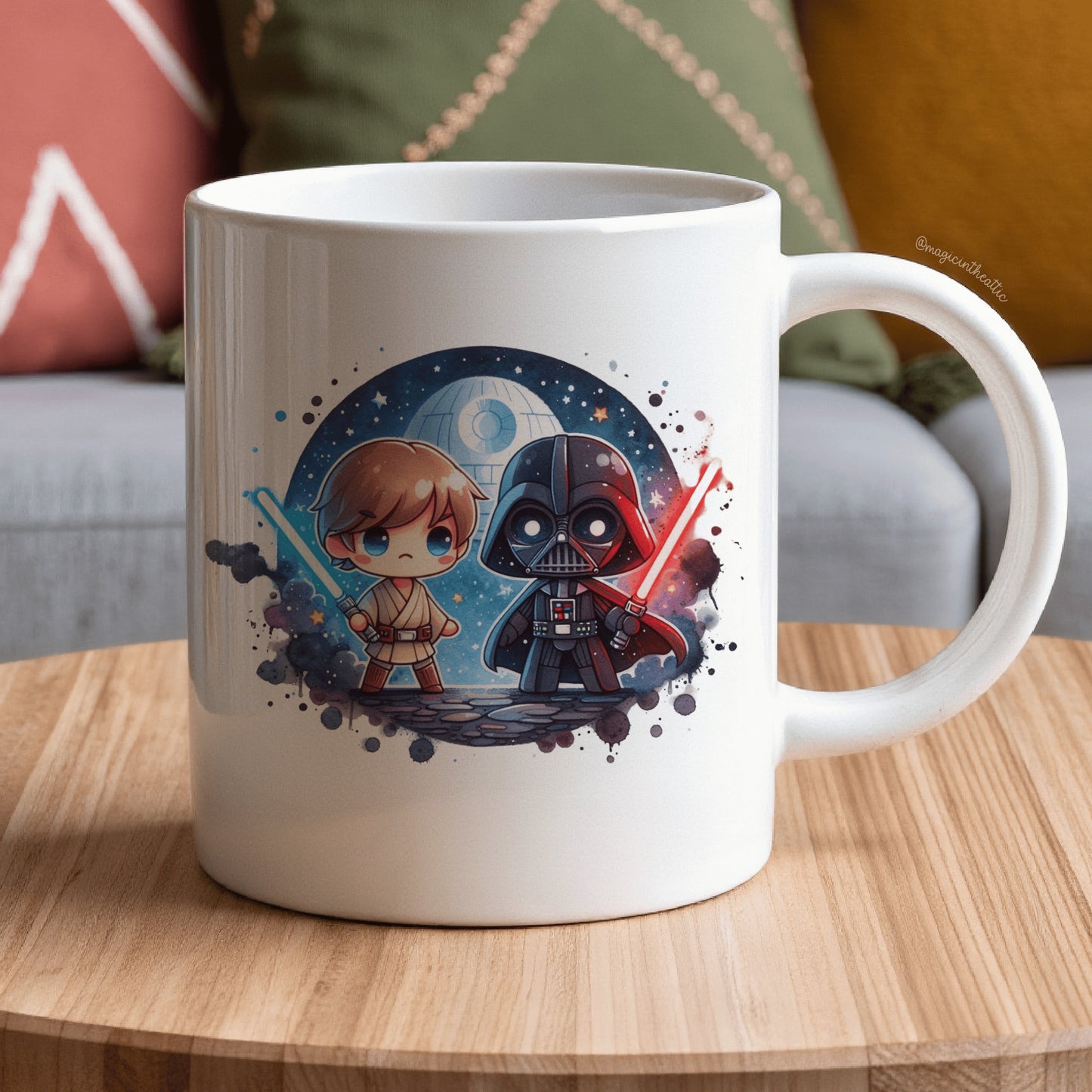 Taza Star Wars Luke Skywalker vs. Darth Vader