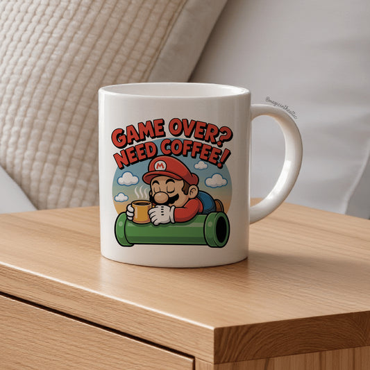 Taza Supermario Game Over