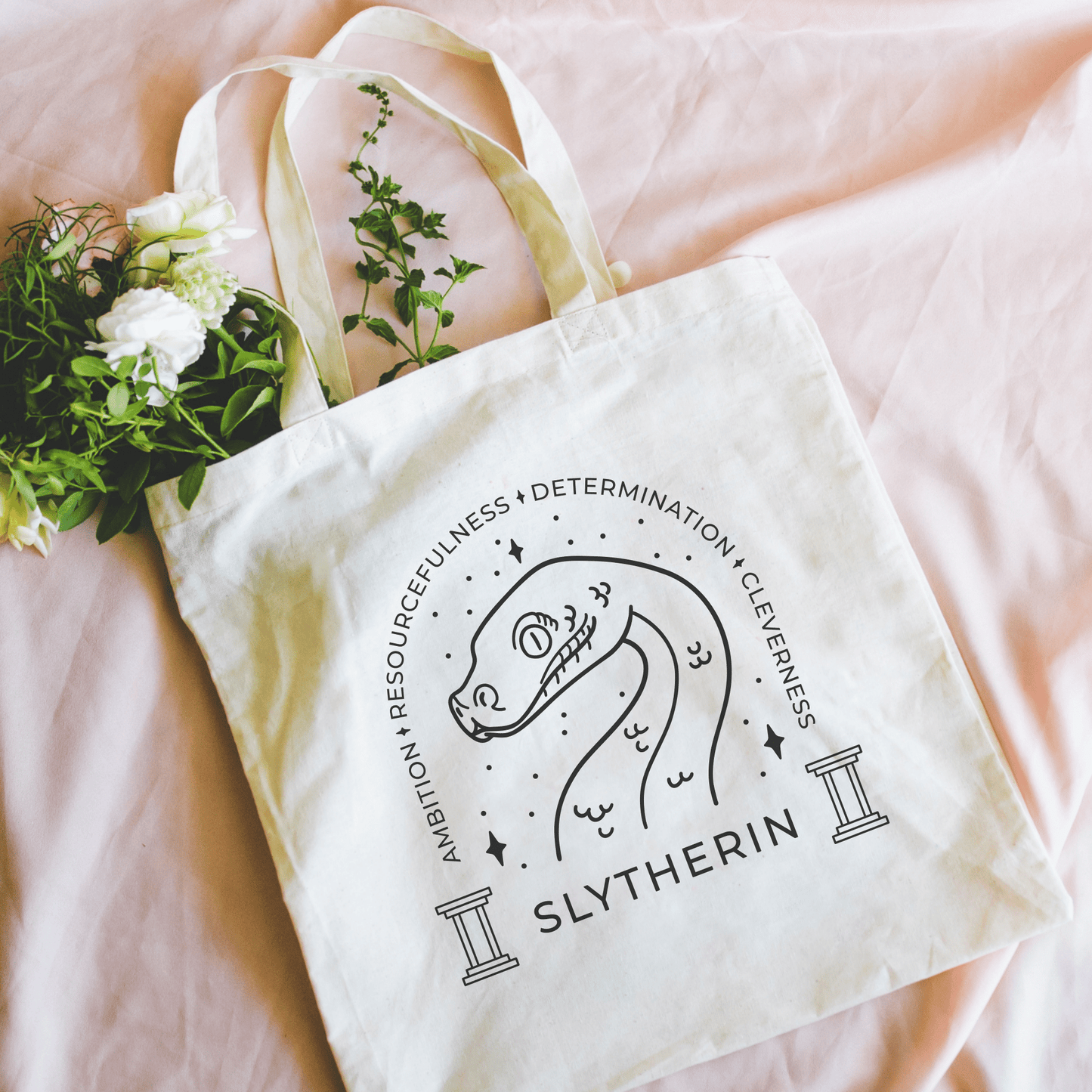 Tote Bag Cunning and Ambition Slytherin - Harry Potter